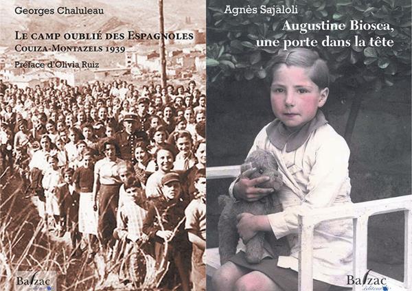 Présentation des livres : ” Le camp oublié des Espagnoles Couiza-Montazels 1939 ” de Georges Chaluleau – Préface d’Olivia Ruiz et de et de “Toujours cette porte dans ma tête” d’Agnès Sajaloli