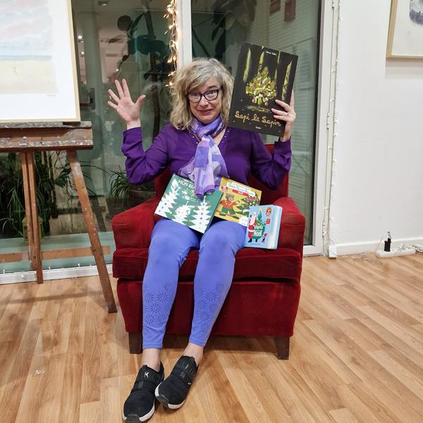 J'aime les samedis, les jolis sapins de Mimi ! Sur le super conte du super Olivier Tallec !!!