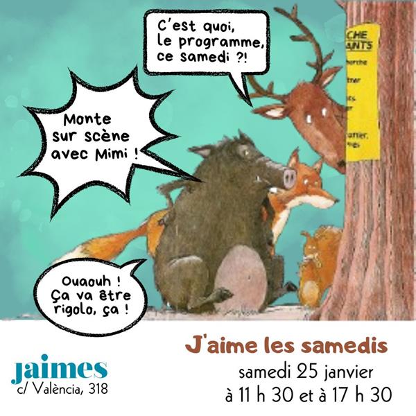 J'aime les samedis, Monte sur scène avec Mimi ! A l'occasion du Festival OUI; Festival de théâtre français de Barcelone (à ne pas rater non plus)