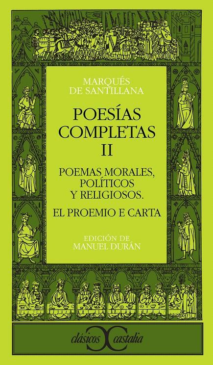 POESÍAS COMPLETAS, II                                      . | 9788470393297 | MARQUES DE SANTILLANA