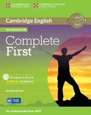 COMPLETE FIRST 2ED. -STUDENT'S BOOK WITHOUT ANSWERS WITH CD-ROM | 9781107633902