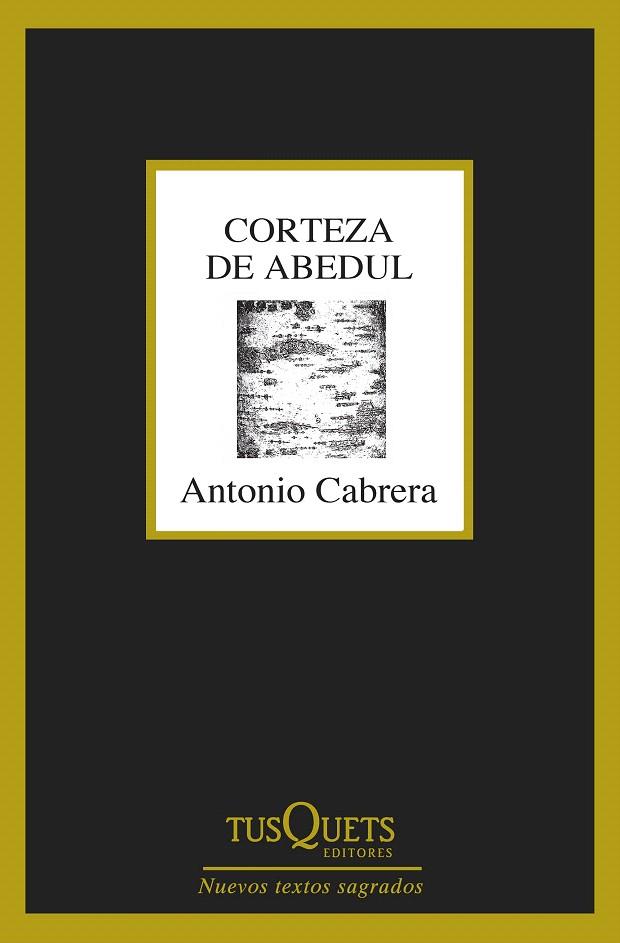 CORTEZA DE ABEDUL | 9788490662892 | ANTONIO CABRERA