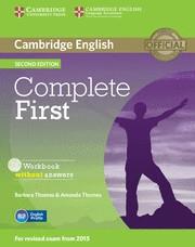 COMPLETE FIRST 2ED.-WORKBOOK WITHOUT ANSWERS WITH CD-ROM | 9781107652200