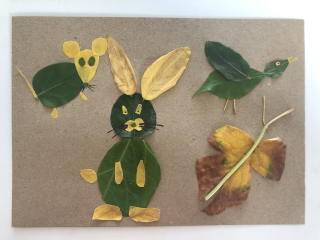 J'aime les samedis : Viens jouer avec des feuilles sèches, des fleurs sèches, des brindilles, branches avec Caroline - 