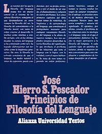 PRINCIPIOS DE FILOSOFÍA DEL LENGUAJE | 9788420681061 | HIERRO SÁNCHEZ-PESCADOR, JOSÉ
