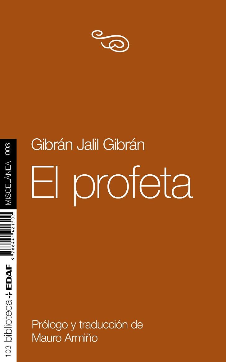 EL PROFETA | 9788441410367 | GIBLRÁN, GIBRÁN JALIL