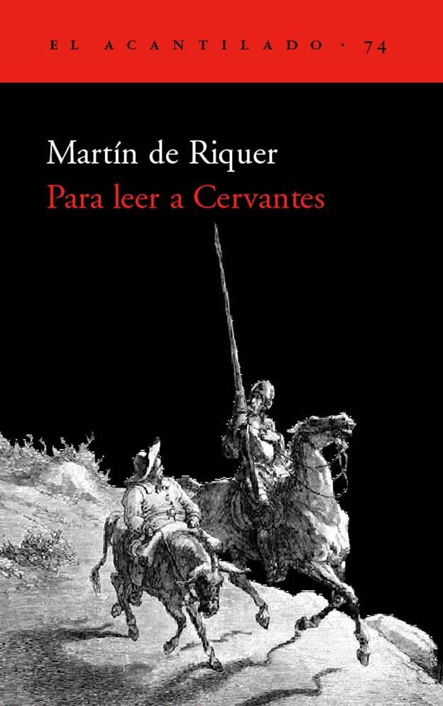 PARA LEER A CERVANTES | 9788496136205 | DE RIQUER, MARTÍN