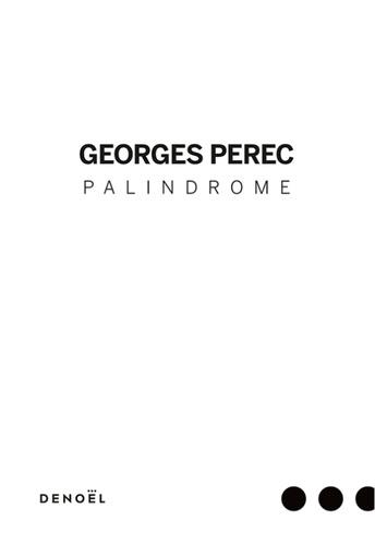 PALINDROME | 9782207158968 | PEREC, GEORGES