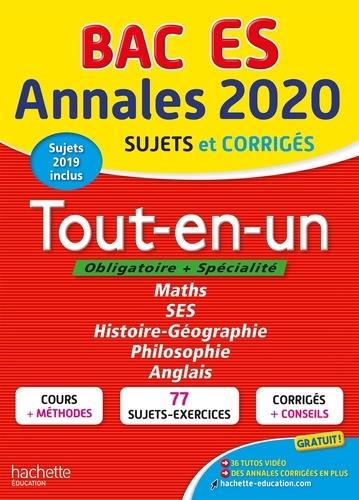 ANNALES BAC 2020 TOUT-EN-UN TLE ES - SUJETS ET CORRIGÉS | 9782017082910 | COLLECTIF