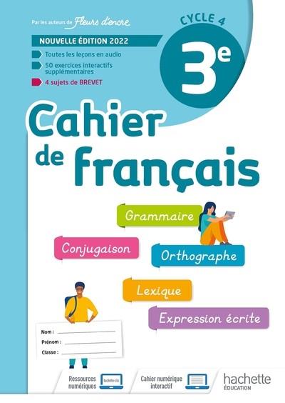 CAHIER DE FRANCAIS CYCLE 4/3E - CAHIER D'ACTIVITES - ED. 2022 | 9782017066927 | BERTAGNA