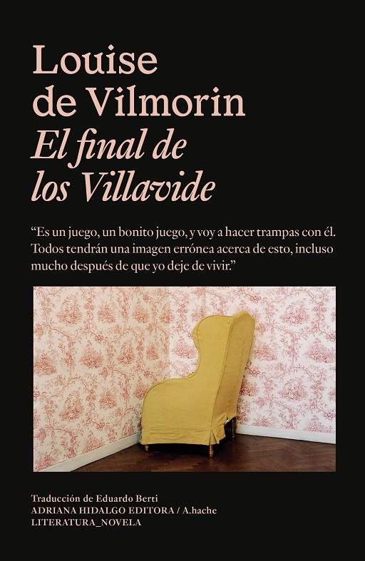 EL FINAL DE LOS VILLAVIDE | 9788419208156 | DE VILMORIN, LOUISE