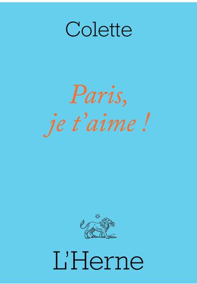 PARIS JE T'AIME | 9791031903828 | COLETTE