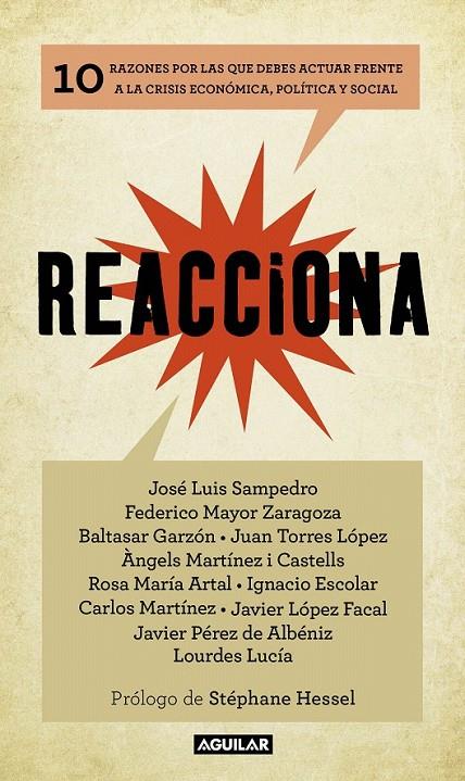 REACCIONA | 9788403102002 | ARTAL, ROSA MARÍA/ESCOLAR, IGNACIO/GARZÓN, BALTASAR/LUCÍA, LOURDES/LÓPEZ FACAL, JAVIER/MARTÍNEZ I CA