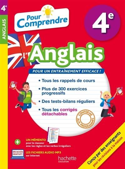 POUR COMPRENDRE L'ANGLAIS 4E : CONFORME AUX PROGRAMMES | 9782017013938