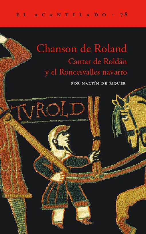 CHANSON DE ROLAND | 9788496136243 | DE RIQUER, MARTÍN