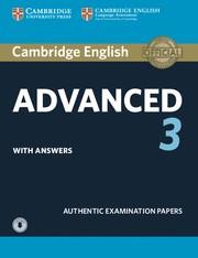 CAMBRIDGE ENGLISH ADVANCED 3 STUDENT'S BOOK WITH ANSWERS WITH AUDIO (CAE PRACTICE TESTS) | 9781108431224