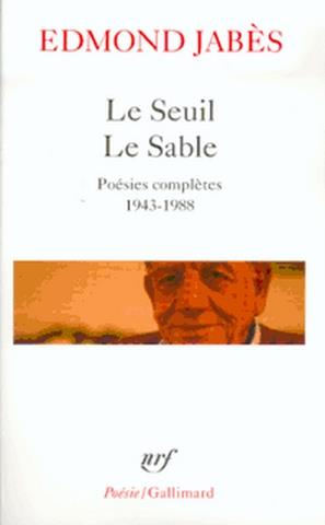 SEUIL LE SABLE | 9782070325733 | JABES E