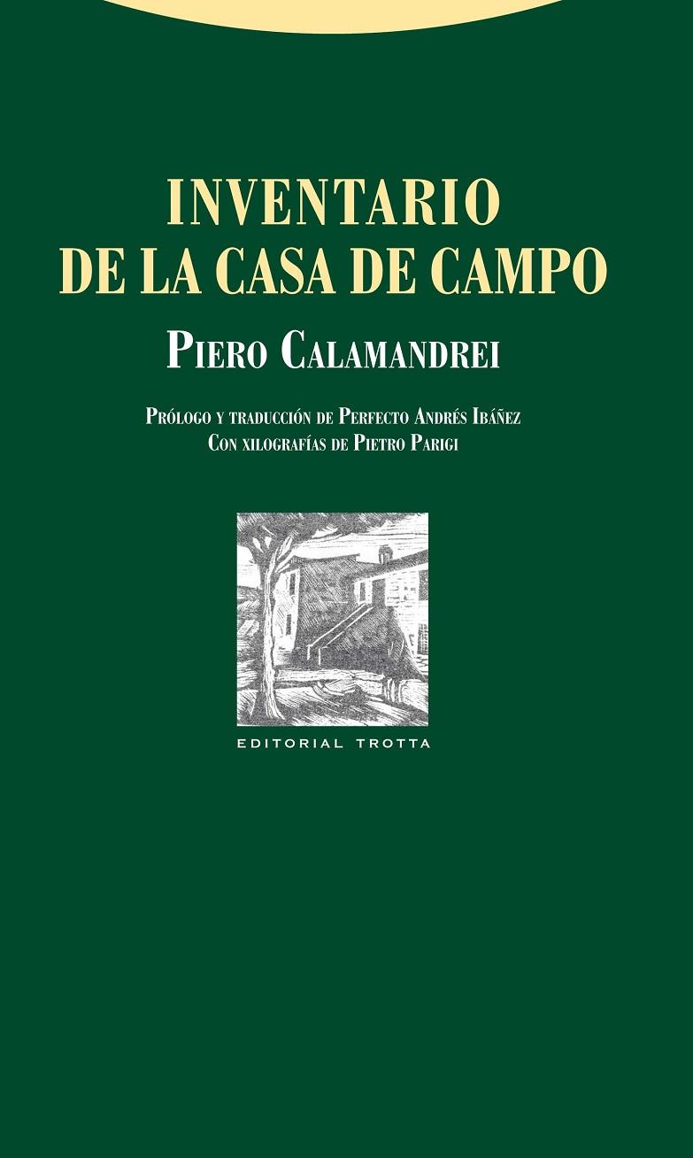 INVENTARIO DE LA CASA DE CAMPO | 9788498792164 | CALAMANDREI, PIERO