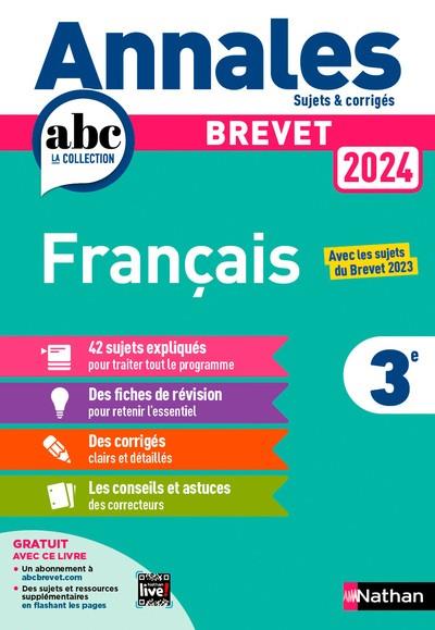 ANNALES BREVET FRANÇAIS 2024 - CORRIGÉ | 9782095023539 | BOUHOURS, THOMAS