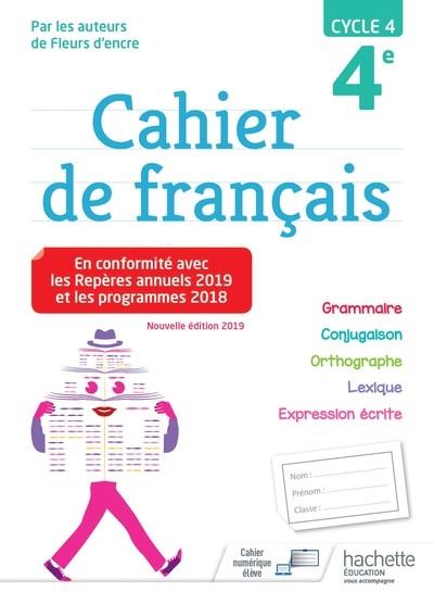 CAHIER DE FRANCAIS CYCLE 4 / 4E - ED. 2019 | 9782017066668 | BERTAGNA/CARRIER
