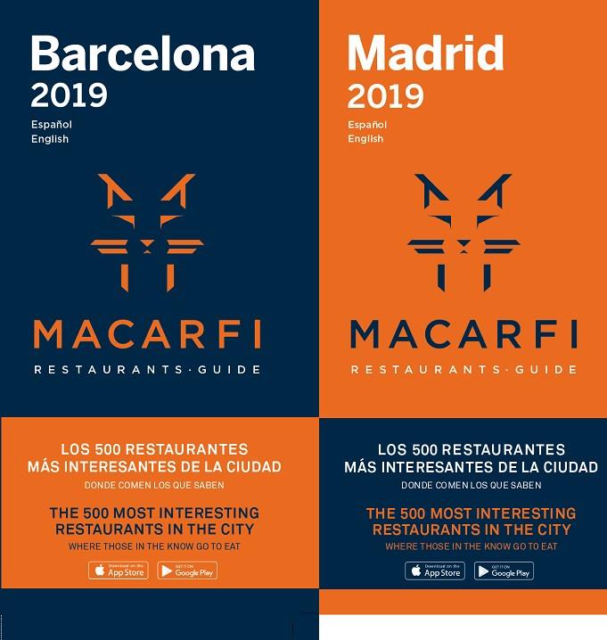 MACARFI BARCELONA MADRID RESTAURANTES GUIDE 2019 | 9788409044580