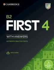 B2 FIRST 4. STUDENT'S BOOK WITH ANSWERS WITH AUDIO WITH RESOURCE BANK | 9781108780148 | VARIOS AUTORES