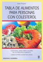 TABLA DE ALIMENTOS PARA PERSONAS CON COLESTEROL | 9788425514630 | POSPISIL, EDITA