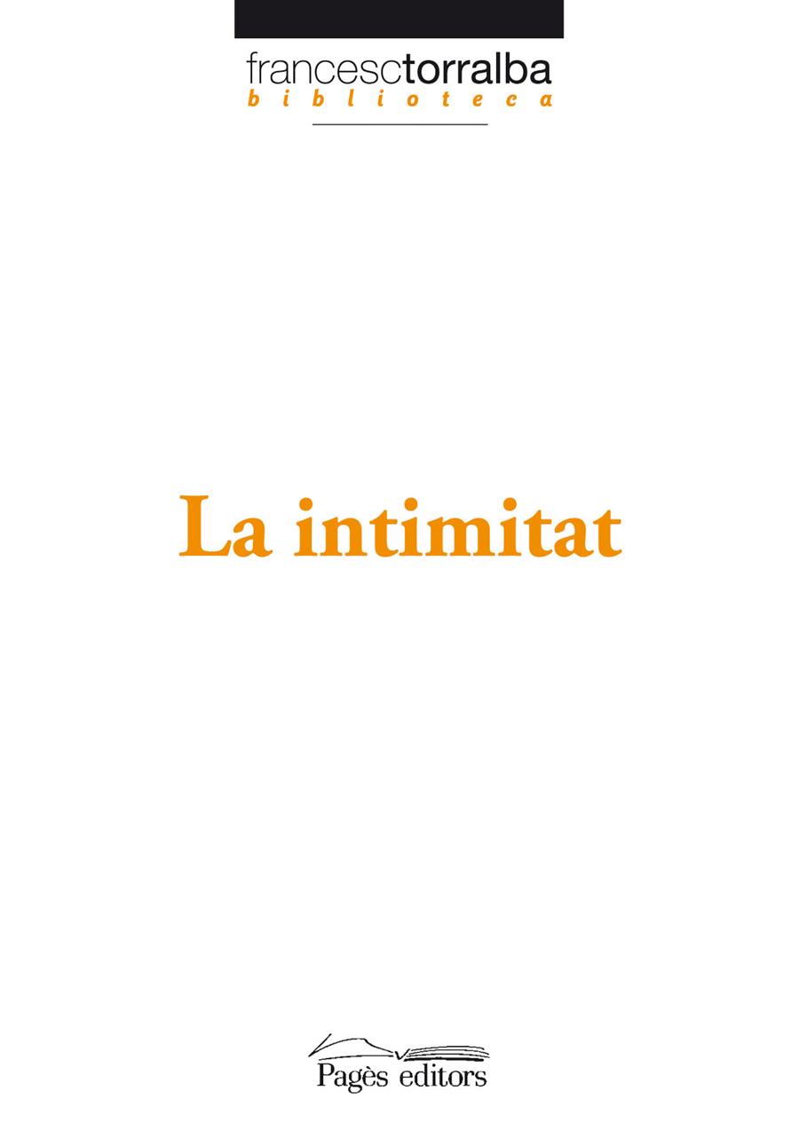 LA INTIMITAT | 9788497797245 | TORRALBA, FRANCESC