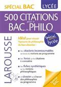 500 CITATIONS POUR LE BAC DE PHILO  | 9782036010482 | COLLECTIF