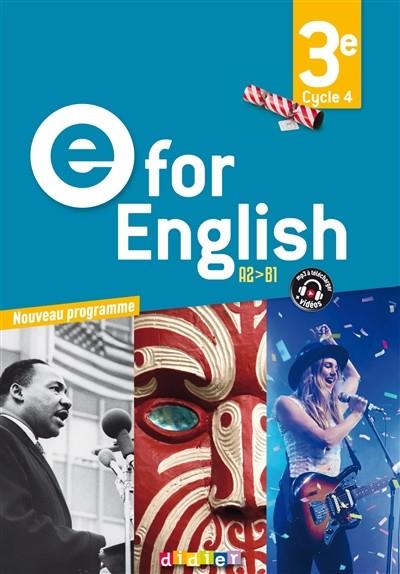 E FOR ENGLISH 3E (EDITION 2017), DIDIER | 9782278087549