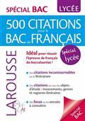 500 CITATIONS POUR LE BAC DE FRANÇAIS  | 9782036010499 | COLLECTIF