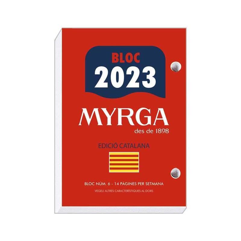 CALENDARIO 2023 MYRGA "TACO Nº6" 8,3X12CM CATALÁN | 8423647110604