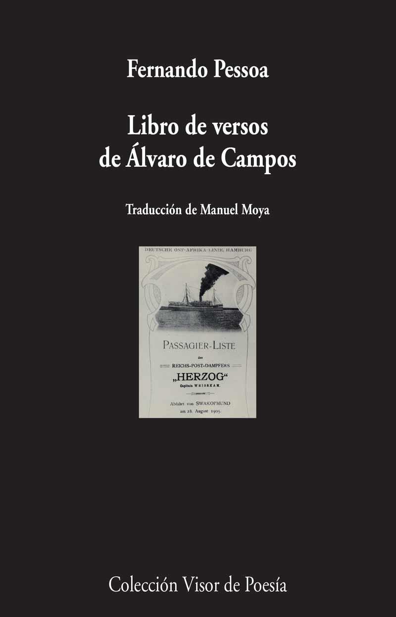 LIBRO DE VERSOS DE ÁLVARO DE CAMPOS | 9788498959116 | PESSOA, FERNANDO