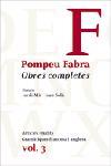 OBRES COMPLETES DE POMPEU FABRA, 3 | 9788484379294 | POMPEU FABRA