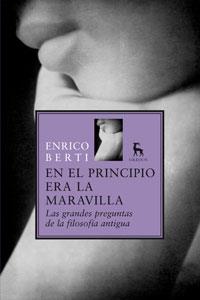 EN EL PRINCIPIO ERA LA MARAVILLA | 9788424935818 | BERTI, ENRICO