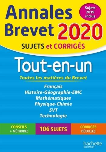 ANNALES BREVET 2020 TOUT-EN-UN BREVET - SUJETS ET CORRIGÉS | 9782017082941 | COLLECTIF