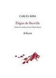 ELÉGIES DE BIERVILLE | 9782845902459 | RIBA, CARLES
