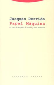 PAPEL MÁQUINA | 9788481646399 | DERRIDA, JACQUES