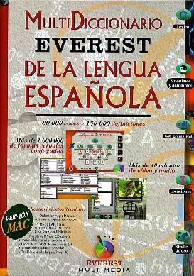 MULTIDICCIONARIO EVEREST DE LA LENGUA ESPAÑOLA. (CD-ROM MACINTOSH) | 9788424110222 | EQUIPO LEXICOGRÁFICO EVEREST