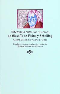 DIFERENCIA ENTRE LOS SISTEMAS DE FILOSOFÍA DE FICHTE Y SCHELLING | 9788430918379 | HEGEL, GEORG WILHELM FRIEDRICH