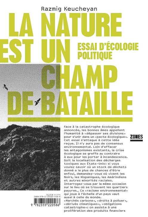 LA NATURE EST UN CHAMP DE BATAILLE  | 9782355220586 | KEUCHEYAN, RAZMIG