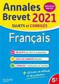 FRANÇAIS : ANNALES BREVET 2021, SUJETS ET CORRIGÉS : NOUVEAU BREVET  | 9782017122173 | COLLECTIF