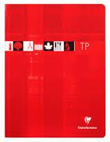 CAHIER TP TRAVAUX PRATIQUES, 24X32 CMS SANS SPIRALE - CUADERNO DE «TRAVAUX PRATIQUES »24X32 CMS, TAPA DURA, SIN ESPIRAL | 3329680332704