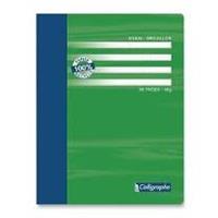 CAHIERS DE BROUILLON (PAPIER RECYCLÉ) PETIT FORMAT 17X22 SEYÈS SANS SPIRALE – LIBRETA DE PAPEL RECICLADO SIN ESPIRAL CUADRÍCULA SEYÈS TAMAÑO CUARTIL | 3210330021966