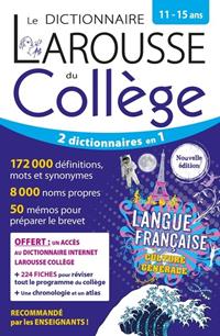 LE DICTIONNAIRE LAROUSSE DU COLLÈGE - 11/15 ANS - L | 9782036068964