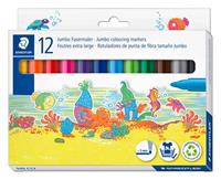 ROTAULADOR STAEDTLER WATERCOLOUR 12 COLORES 340 JUMBO | 4007817140352