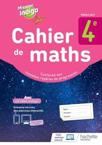MISSION INDIGO 4ÈME - CAHIER D'ACTIVITES - ED. 2021 | 9782017875246