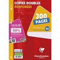 FEUILLES DOUBLES A4 RÉG SÉYÈS 100 FEUILLES+50 | 3329680147117