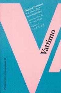 LA SOCIEDAD TRANSPARENTE | 9788475096025 | GIANNI VATTIMO