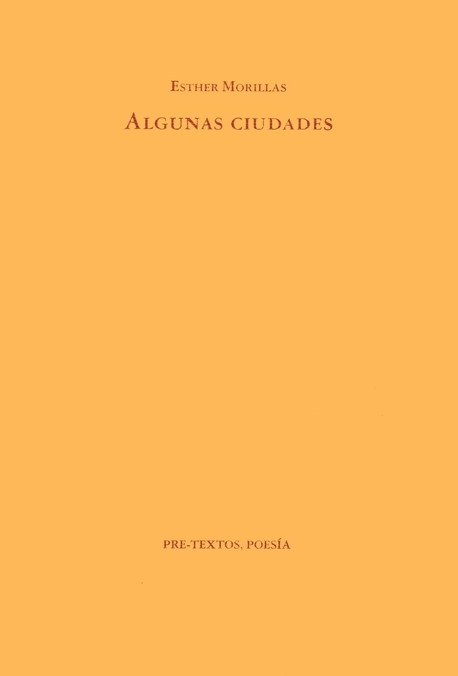  ALGUNAS CIUDADES | 9788481910124 | MORILLAS, ESTHER